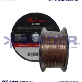 Rollo De Microalambre Solido.035 1Kg S6 Cod Wld*1S6-035-1K